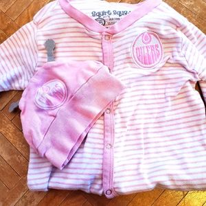 3 for $15 💥 Edm Oilers Sleeper Set 12-18 months